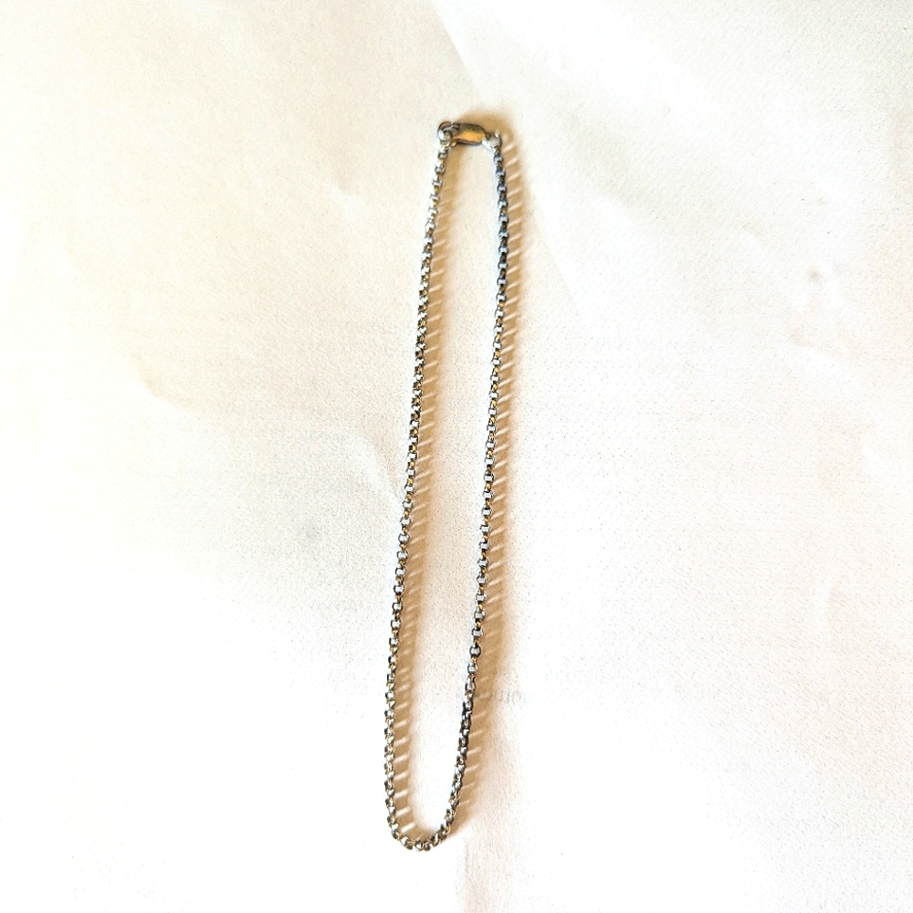 Vintage Sterling Silver rolo link bracelet